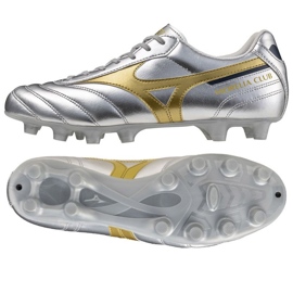Mizuno Morelia II Club FG P1GA251604 Scarpe da calcio d'argento 1