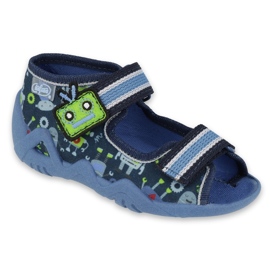 Scarpe per bambini Befado 250P097 blu navy multicolore verde 2