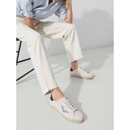 Sneaker da sneaker brocade Silver Inserts bianco 1