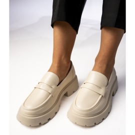 Femminile via giulia beige mocassini 2