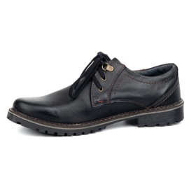 Scarpe da uomo in pelle olivier 312gt nero 1