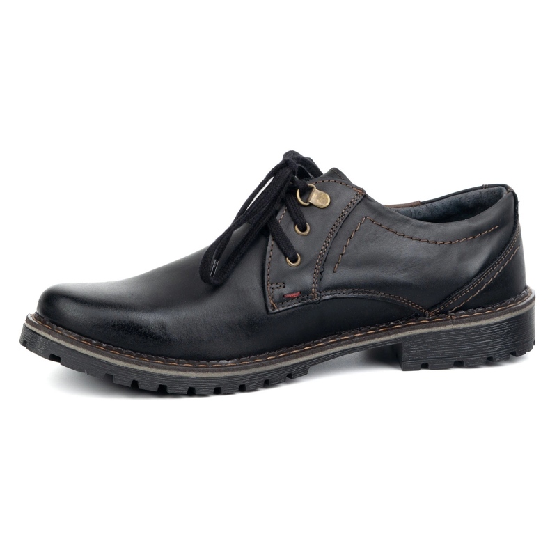Scarpe da uomo in pelle olivier 312gt nero 1