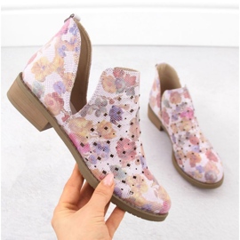 M.Daszyński Stivali M. Daszyński SA62-102 OpenWork viola 1