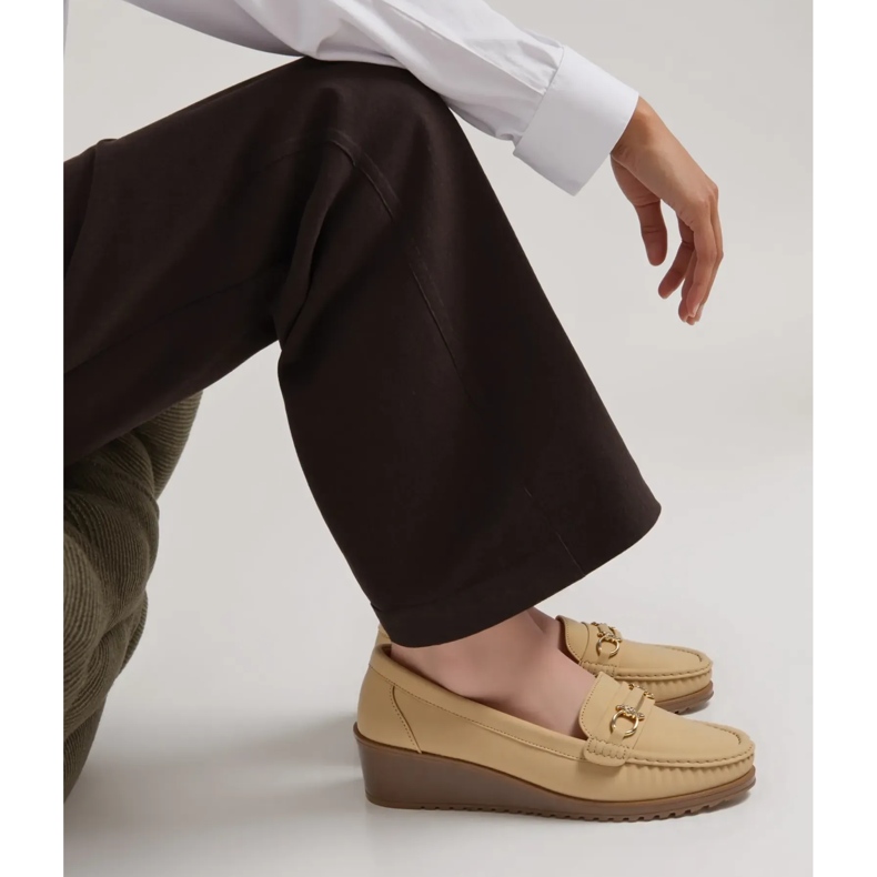 Mocassini da donna Mirena Khaki verde 1