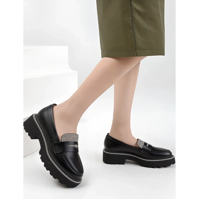 Maremini neri da donna diamanti nero 1