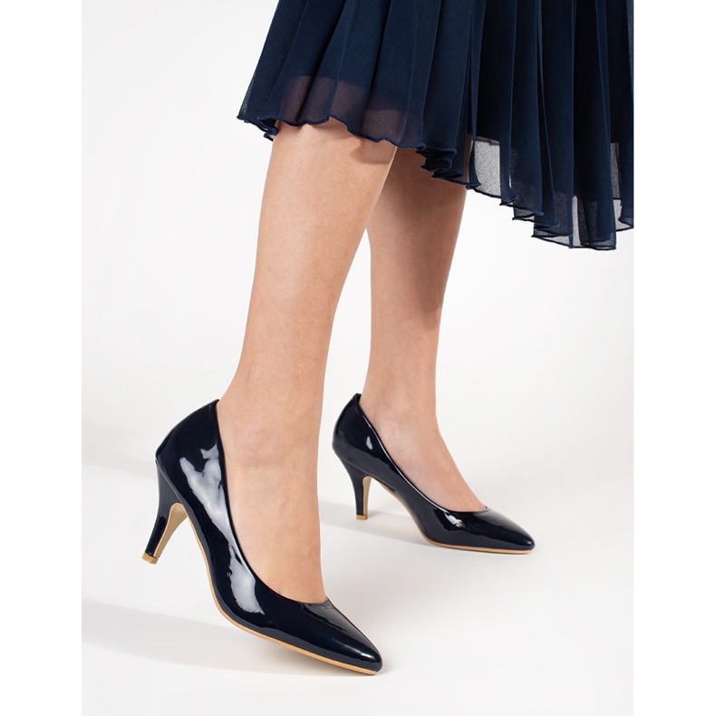 Tacco laccato blu navy 1