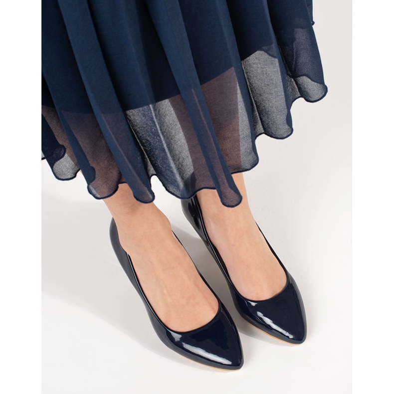Tacco laccato blu navy 2