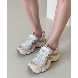 Sneaker beige da donna 2