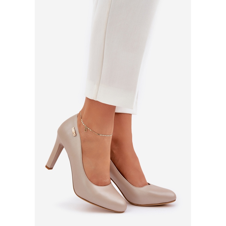 Pompe da donna sul Post di Sergio Leone Nude Pearl Campbell beige 1