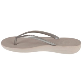 Flip-flops fitflop iqushion ergonomico e54-011 argento d'argento 1