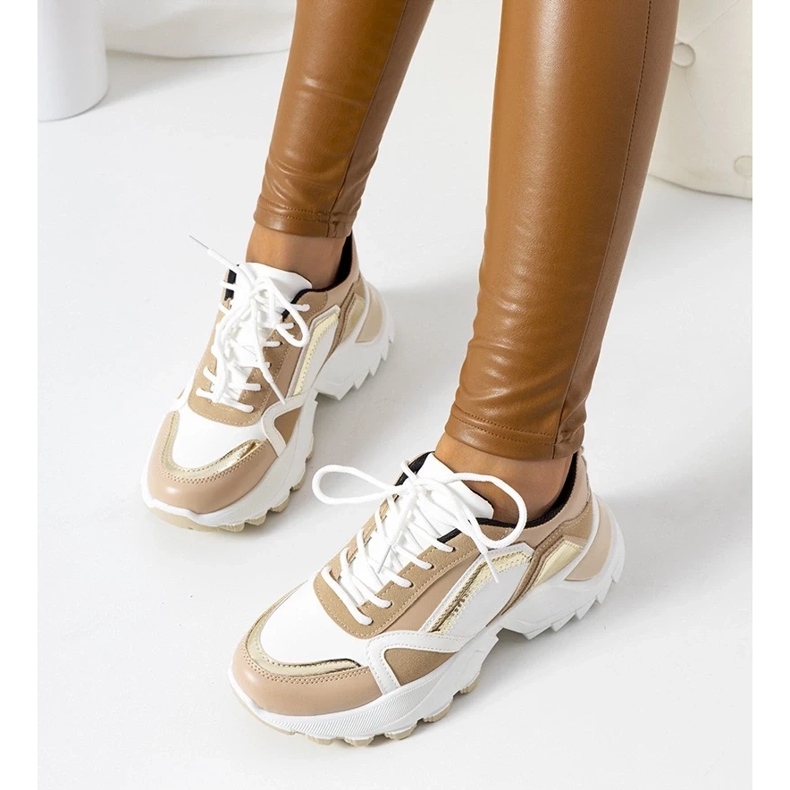D/GMR Sneaker rosa con un accento metallico Gordani beige 2