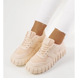 D/GMR Sneakers rosa su suola alta Morico 2