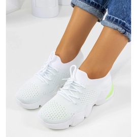 D/GMR Sneakers sportive Daniela bianche e verdi bianca 1