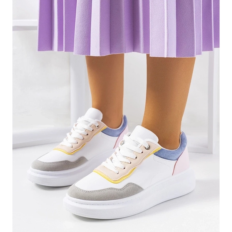 D/GMR Sneakers bianche da donna Selma Blue bianco 2