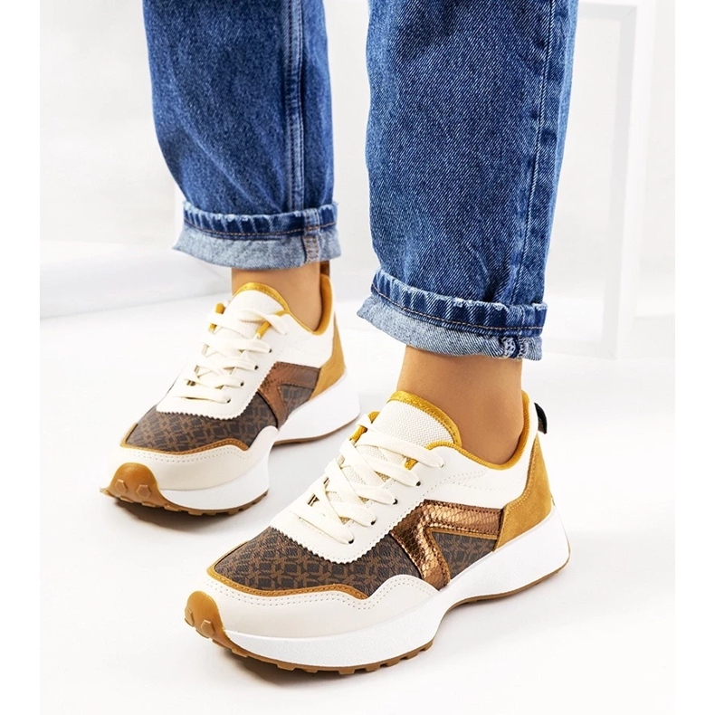 D/GMR Sneakers da donna Isham marroni beige 1