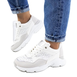 D/GMR Sneakers Viale da donna bianche grigio 1
