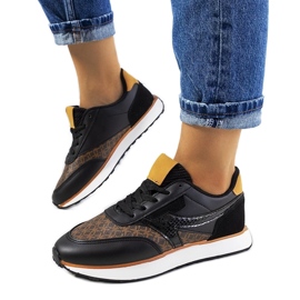 D/GMR Sneakers Chiara da donna nere nero 1