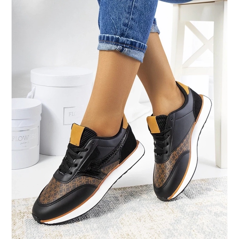 D/GMR Sneakers Chiara da donna nere nero 2