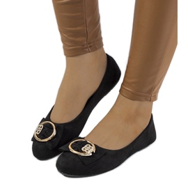 D/GMR Ballerine nere con fibbia Ribero nero 1