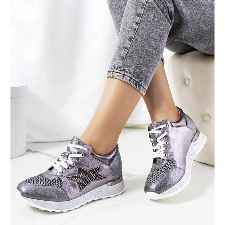 D/GMR Sneakers grigie metallizzate di Torres grigio 1