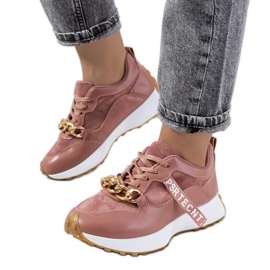 D/GMR Le sneakers rosa di Samina con catena 1