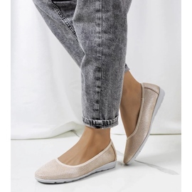 D/GMR Ballerine Elmas in pelle beige 2
