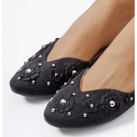 D/GMR Ballerine nere con taglio Halah nero 1