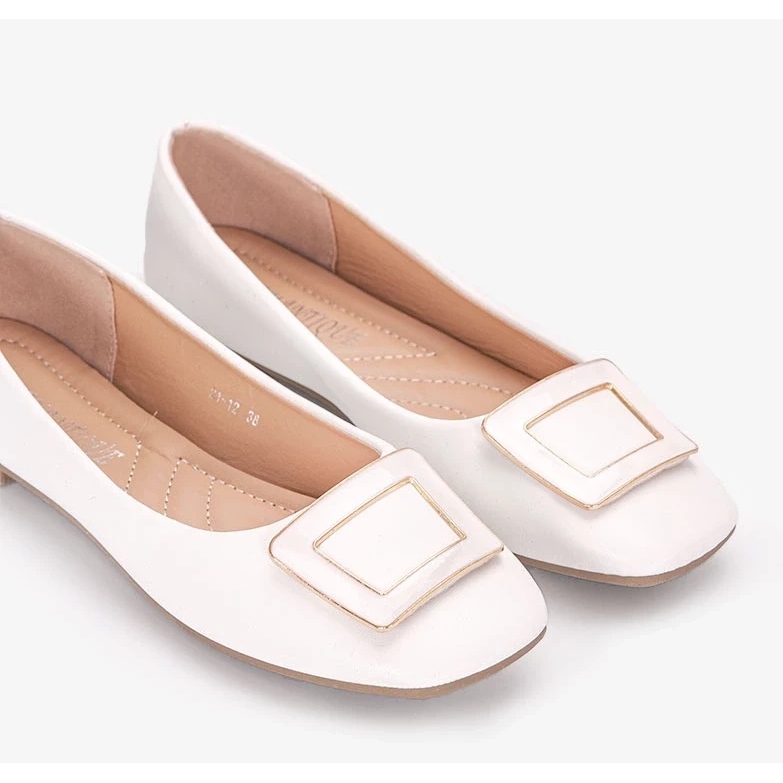 D/GMR Ballerine bianche di Purvis bianco 1