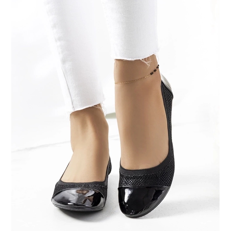 D/GMR Ballerine nere da donna Harila nero 1