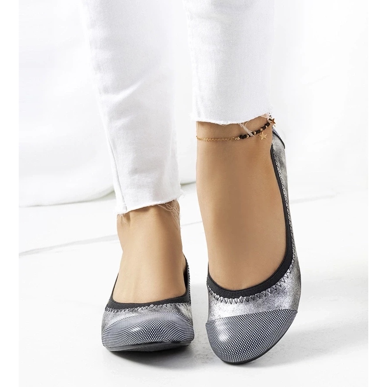 D/GMR Ballerine argento a pois Marlin 1