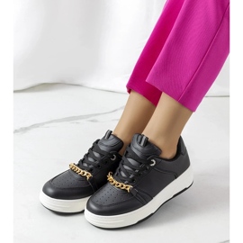 D/GMR Sneakers nere con catena Kelliher nero 1