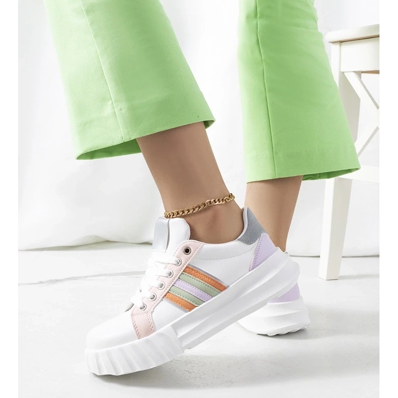 D/GMR Sneakers bianche sulla piattaforma Prinsep bianco 1