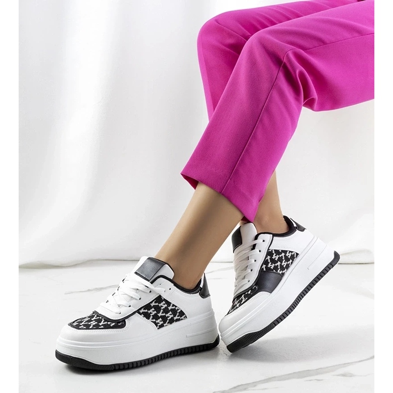 D/GMR Sneakers bianche su suola alta Valpara bianca 1