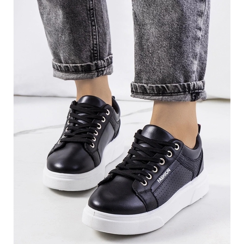 D/GMR Sneakers nere su una spessa suola Louisiana nero 1