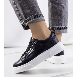 D/GMR Sneakers nere su una spessa suola Louisiana nero 2
