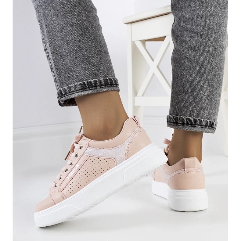 D/GMR Sneakers rosa su una robusta suola Louisiana 2
