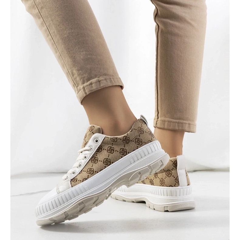 D/GMR Sneakers beige sulla piattaforma Meliko 2