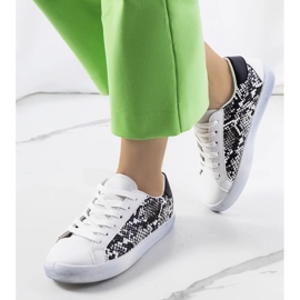 D/GMR Sneakers Kameta Snake bianche nero 1