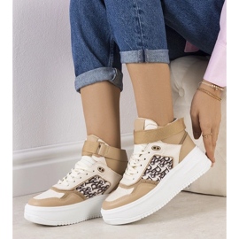 D/GMR Sneaker alte beige per la caviglia Adolis 2