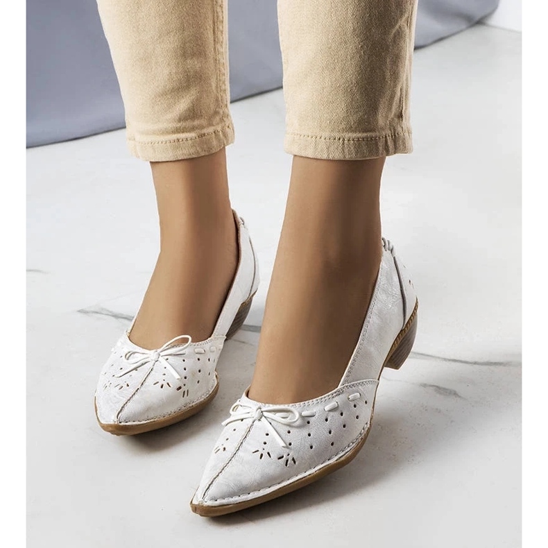 D/GMR Ballerine bianche Glazko bianco 1
