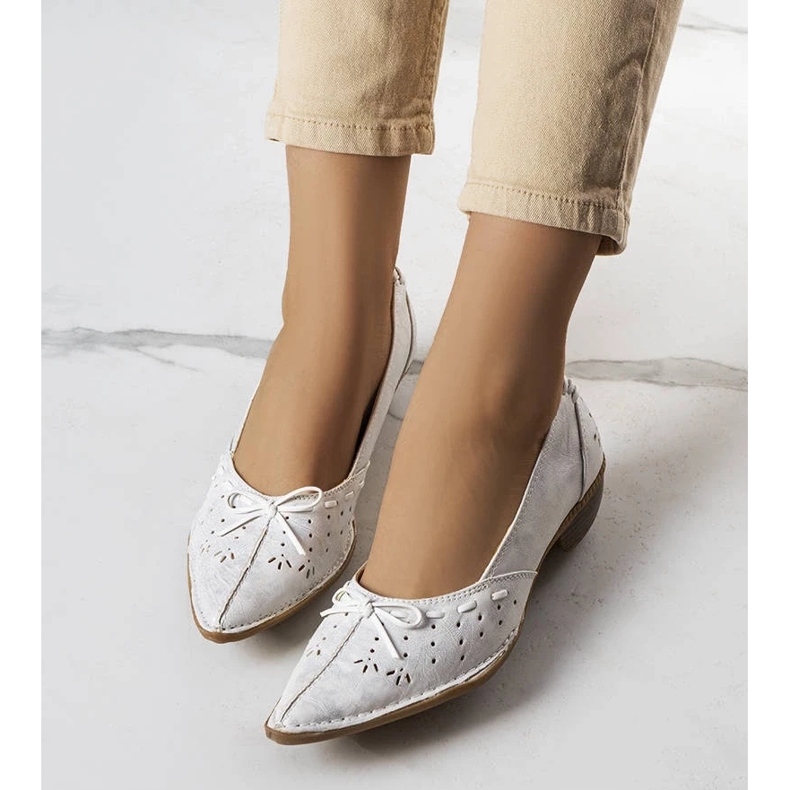D/GMR Ballerine bianche Glazko bianca 2