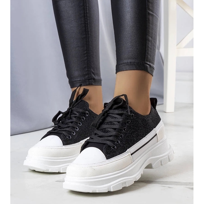 D/GMR Sneakers nere con suola alta di Callani nero 1
