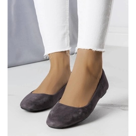D/GMR Ballerine Jules in ecopelle scamosciata grigia grigio 1