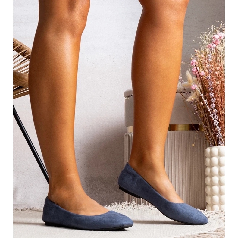 D/GMR Ballerine in ecopelle scamosciata blu navy di Jules 1