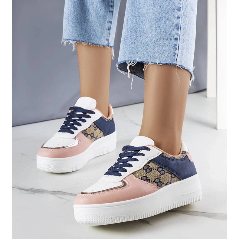 D/GMR Sneakers da donna rosa e blu navy di Luzia 1