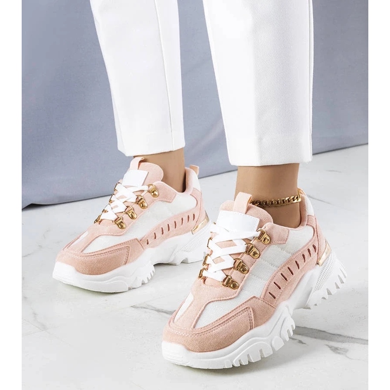 D/GMR Sneakers Mindy bianche e rosa bianca 1