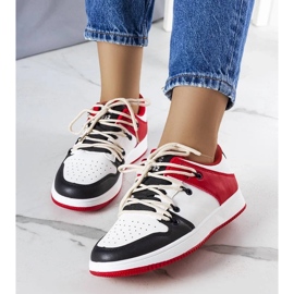 D/GMR Sneakers retrò nere e rosse di Shari rosso 2