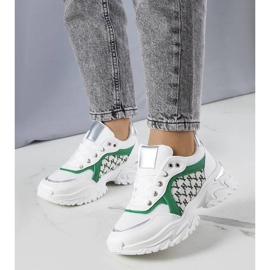 D/GMR Sneakers bianche e verdi da donna di Florival bianca 1