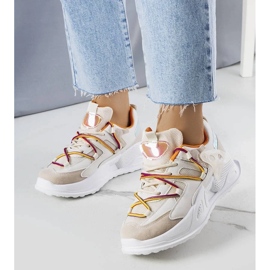 D/GMR Sneakers beige in tessuto misto di Traci 1