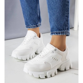 D/GMR Sneakers bianche su massiccia suola Inez bianco 1